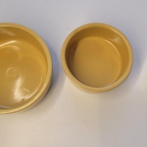 3st gula skålar formar i keramik