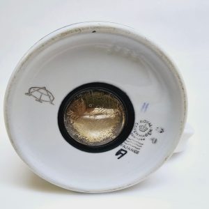 Unik Kaffekopp från Royal Copenhagen med Ädelmetallinslag
