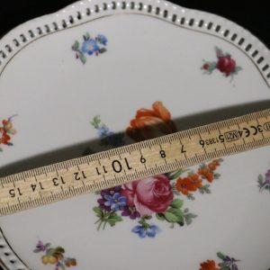Bavaria Schumann – 5 vackra assietter med blommotiv, 17 cm