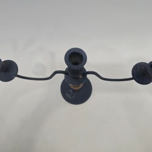 Elegant Trearmad Ljusstake i Metall och Trä (35 cm)