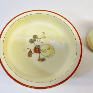 Disney Set från Rörstrand – Vintage Kopp och Skål med Musse Pigg