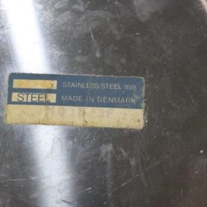 Serveringsbrick, 3-delad i rostfitt stål + extrabricka, Dansk design
