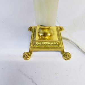 Charmig Bordslampa med Grön Skärm - Retro Elegans
