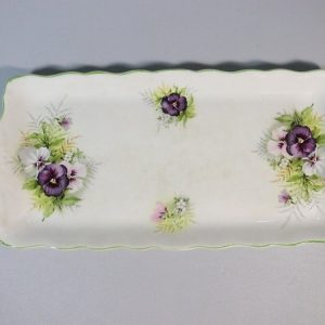 Serveringsbricka, Old Foley, James Kent  Lång "Pansy"