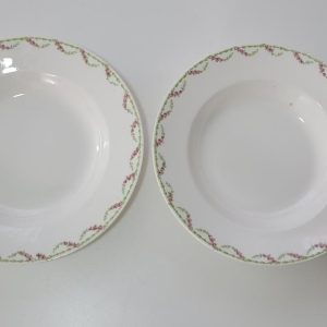 2 Djupa tallrikar från Gustavsberg, troligen 1800-tal