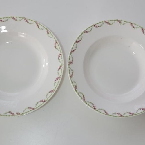 2 Djupa tallrikar från Gustavsberg, troligen 1800-tal