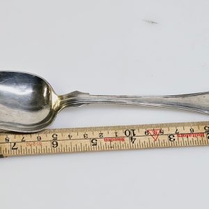 Antik silversked – 23 cm lång, stämplad äkta silver