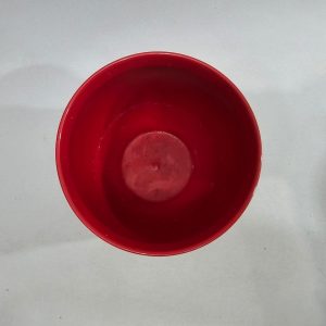 Röd blomkruka W-Germany D 15cm