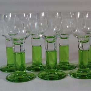 Set med 6 Italienska spritglas, 60 -70-tal, Rocco Bormioli