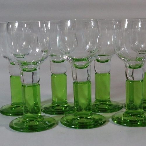 Set med 6 Italienska spritglas, 60 -70-tal, Rocco Bormioli