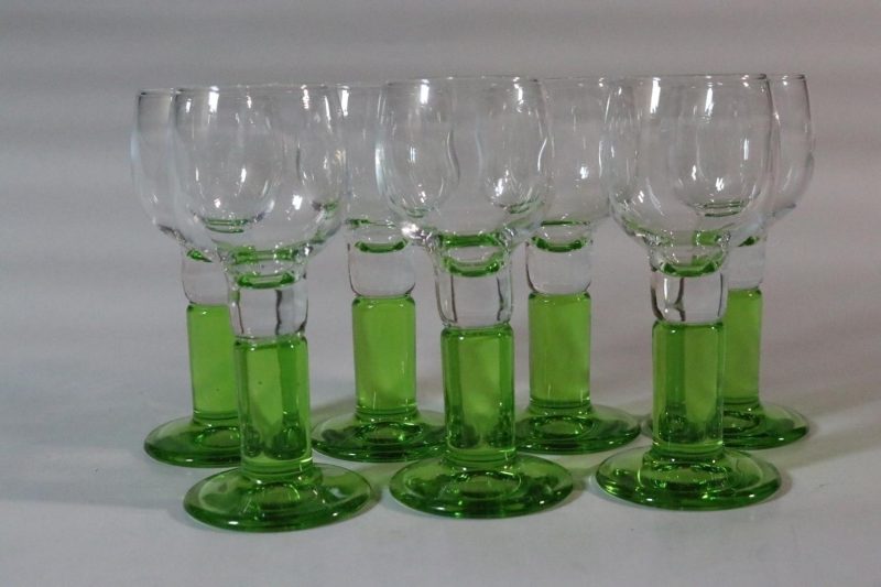 Set med 6 Italienska spritglas, 60 -70-tal, Rocco Bormioli