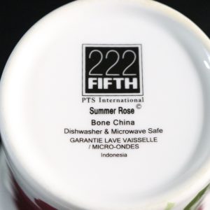 Exklusiv Mugg från 222 Fifth – "Summer Rose" Bone China