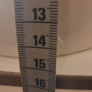 Vit vas 15cm