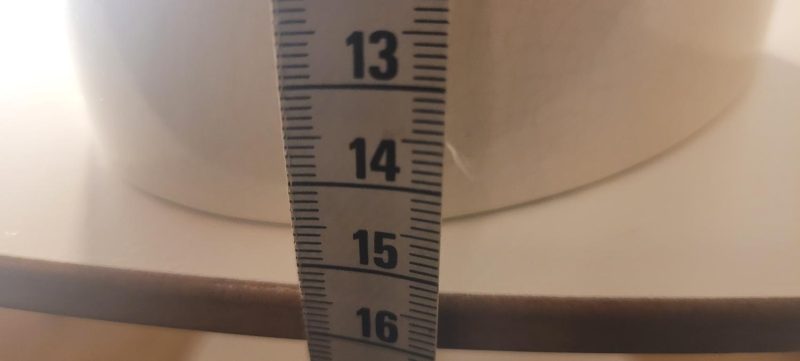 Vit vas 15cm