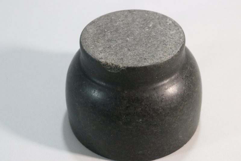 Mortel Svart Marmor Hushåll Köksredskap, Stöt saknas D14cm