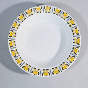 Vacker Retro djup tallrik, Egersund Norway - 20cm