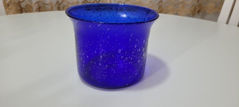 Blå ytterfoder i glas, TROLIGEN SEA GLASBRUK