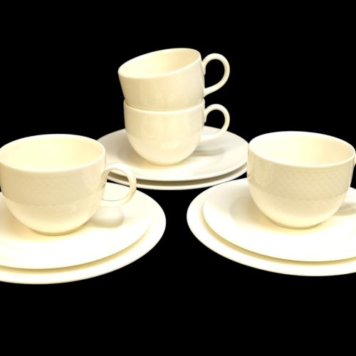 Exklusivt set med 4 koppar och fat från Villeroy & Boch – tidlös elegans