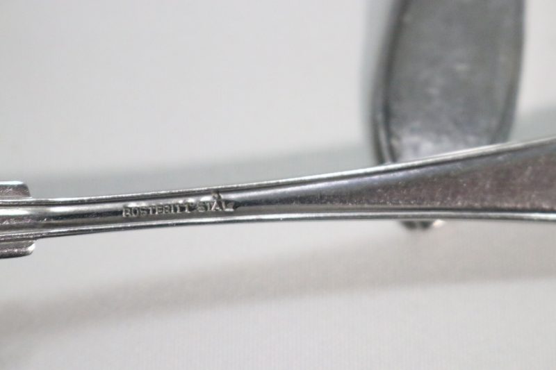 Elegant Set of 8 Vintage Stainless Steel skedar