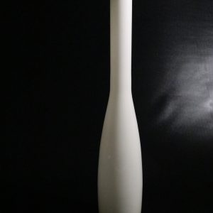 Elegant Vit Glasvas, 49 cm