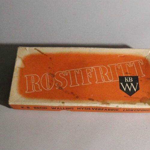 6st Svenska Spets Nysilvergafflar - Komplett Set i Originalförpackning Wallins