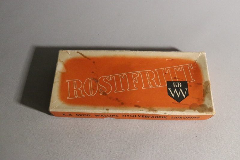 6st Svenska Spets Nysilvergafflar - Komplett Set i Originalförpackning Wallins
