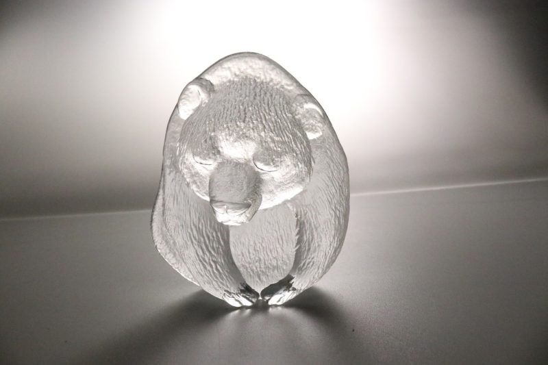 SKÅL / Glasblock, MATS JONASSON, panda, Målerås
