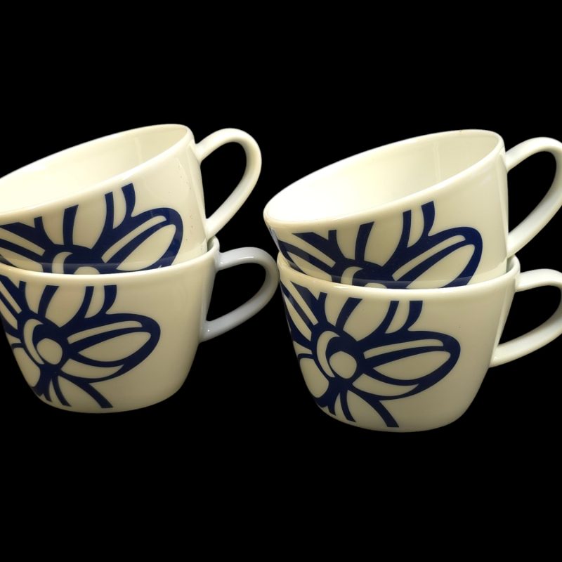 Set med 4 vintagekoppar från Rörstrand – tidlös svensk design
