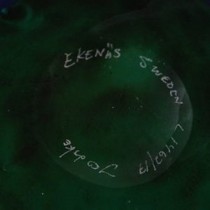 Skål John Orvar Lake höjd: 6,5cm , Ekenäs glasbruk