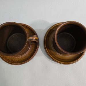 FRUKOSTMUGGAR / JUMBOMUGGAR / CHOKLADMUGGAR, Arabia, "Ruska", Glaserad stengods