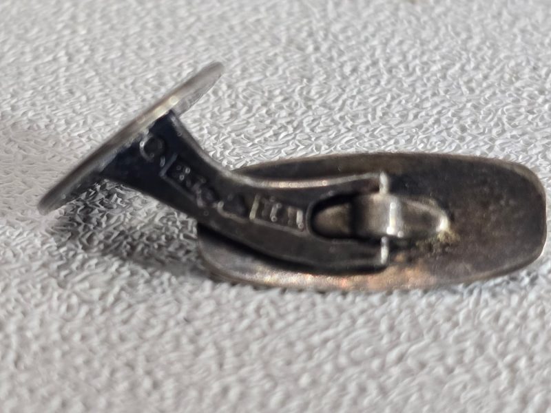 Manschettknapp — ÄKTA SILVER