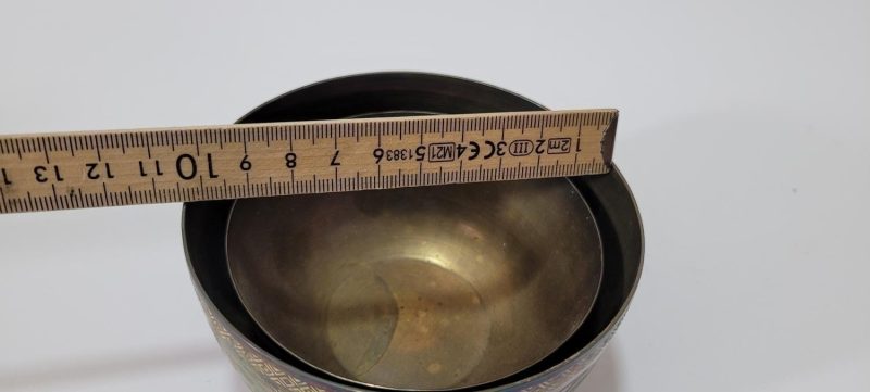 2st Skålar i metall, "CHINA"
