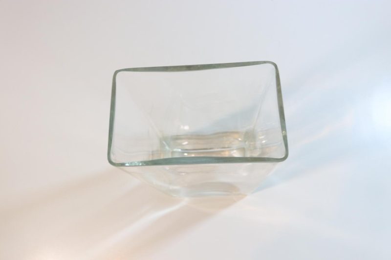 Rektangel Vas, transparent 22cm