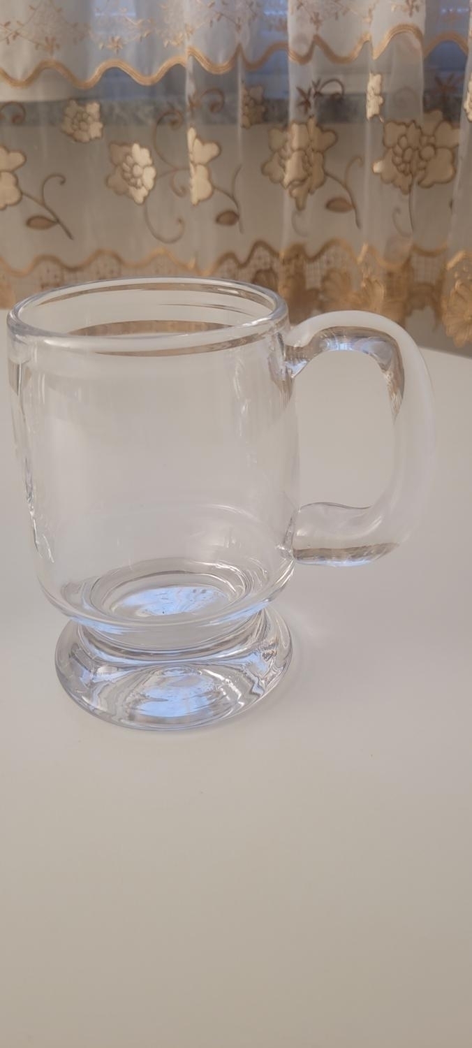 Sejdlar, 4 st, glas, Boda, i klarglas. Höjd 13 cm.
