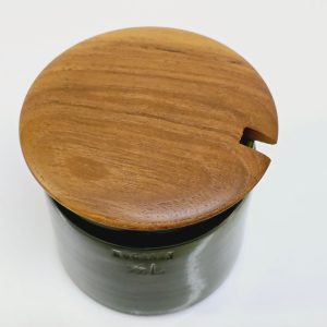 Höganäs Keramikburk ½L med trälock