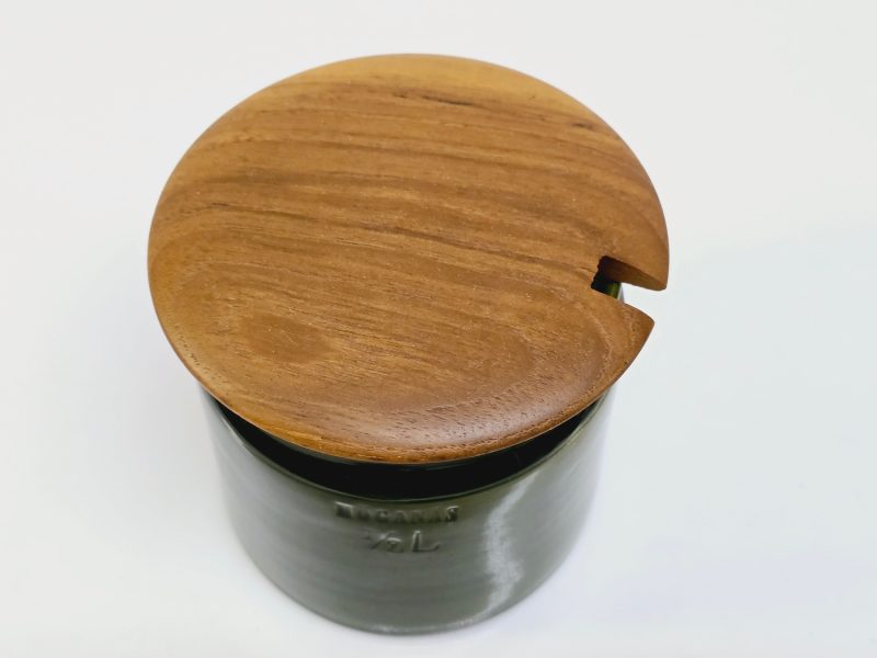 Höganäs Keramikburk ½L med trälock