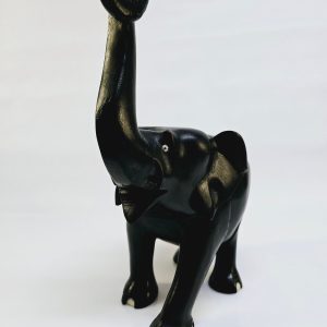 Handgjord träelefant – 31,5 cm hög
