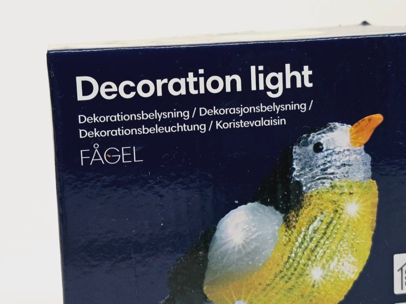 Dekorationsbelysning "Fågel" med Timer - LED för Inne/Utebruk