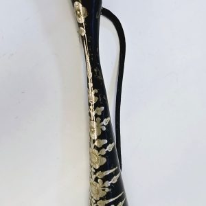 Elegant Metallvas med Blommotiv – 39 cm