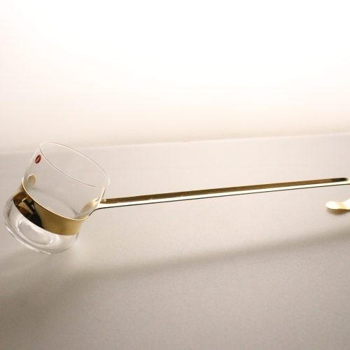 Slev iittala ”Paula” Design Jorma Vennola Ahlström Finland guldfärgad