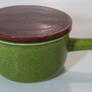 Karott / gryta med lock, old-Höganäs, 22cm