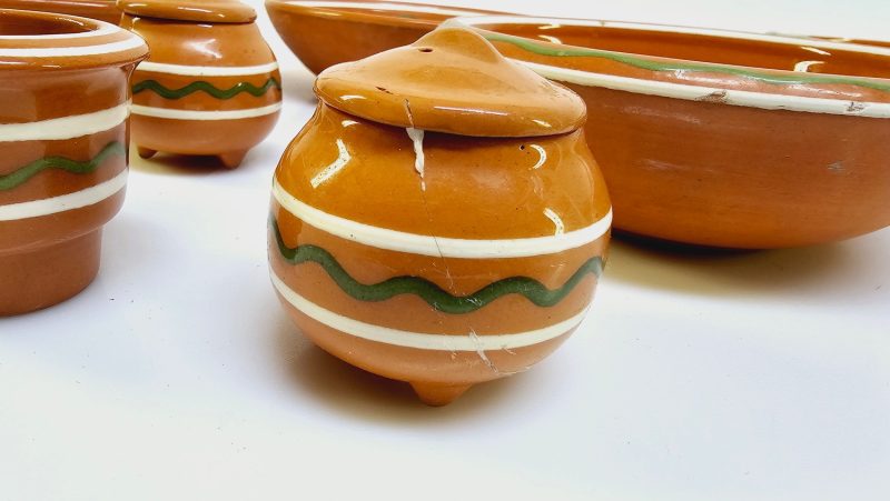 Charmigt serveringsset från Klippan Keramik – Komplett retrodesign
