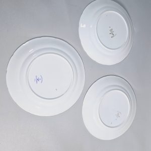 3st TALLRIKAR, GULDSTJÄRNA BLÅ GUSTAVSBERG, Wilhelm Kåge