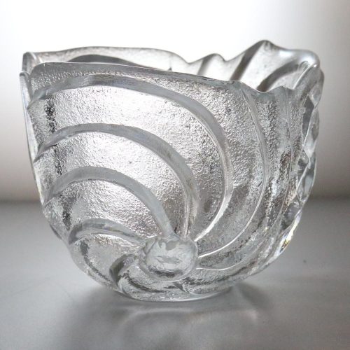 SKÅL, glas, Skruf glasbruk Sweden D=14cm
