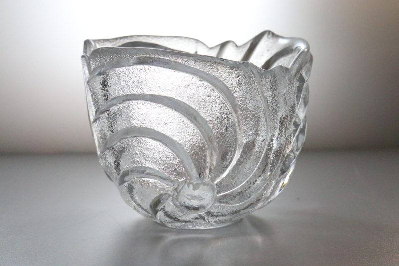SKÅL, glas, Skruf glasbruk Sweden D=14cm