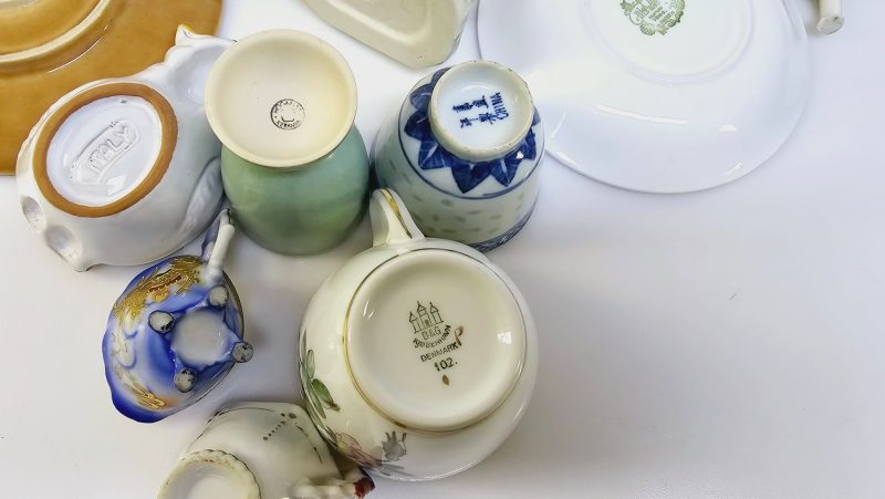 Charmigt assorterat porslinssortiment – B&G Denmark, Höganäs, Old Gustavsberg mm
