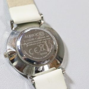 Auriol, Armbandsur, Läder, Vit