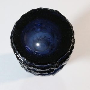 Mindre blå glasvas - kobolt, Göte Augustsson, Ruda glasbruk
