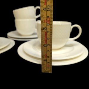 Exklusivt set med 4 koppar och fat från Villeroy & Boch – tidlös elegans