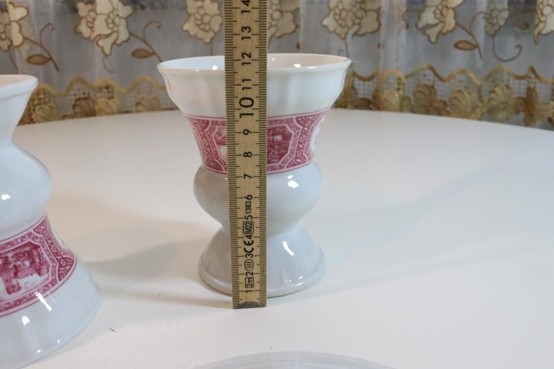 4 delar Heinrich porslin fat och kaffemugg